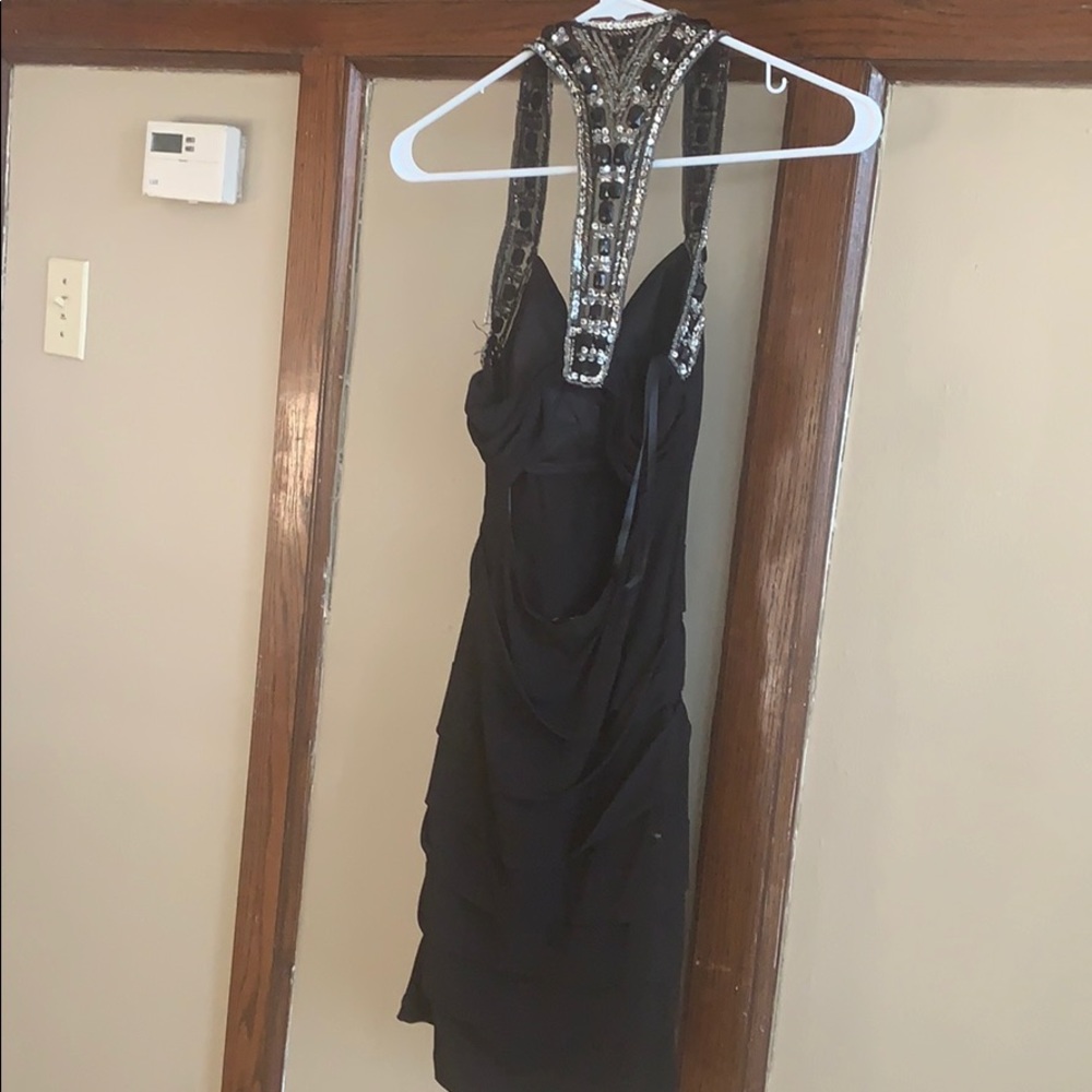 Black tight dress